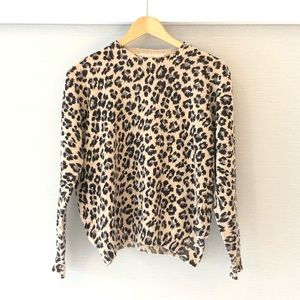 Saks Fifth Avenue Cheetah Print Sweater